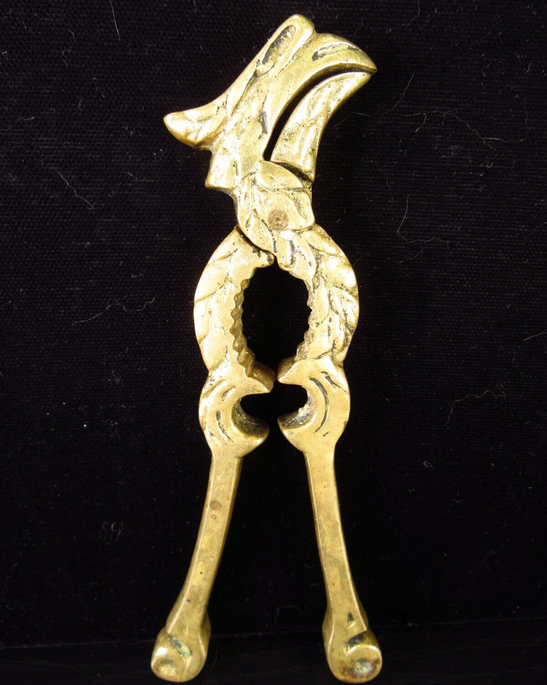 Vintage Brass Eagle Head Nutcracker