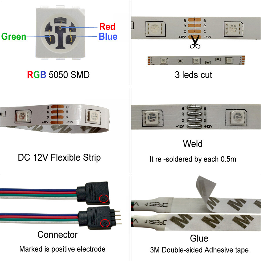 24/3 Keys WIFI LED Controller Led Decoration RGB Color Changing Strings Light