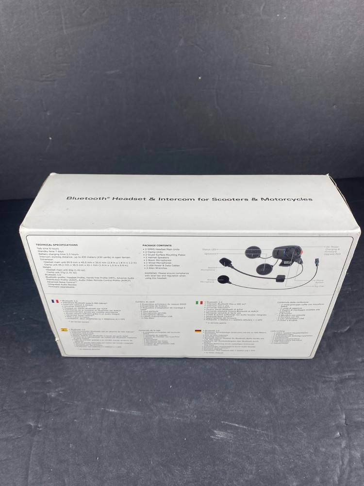 Sena SMH5 Bluetooth Motorcycle Scooter Communication System