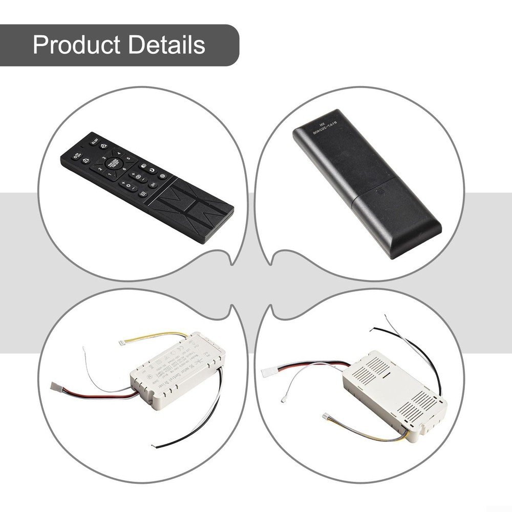 Universal Ceiling Fan Remote Control Kit Replacement, 6-Speed Settings