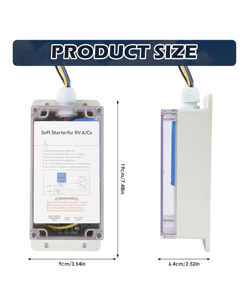 1 Set Soft Start For RVs Air Conditioner Easy Start Even with Small Generator