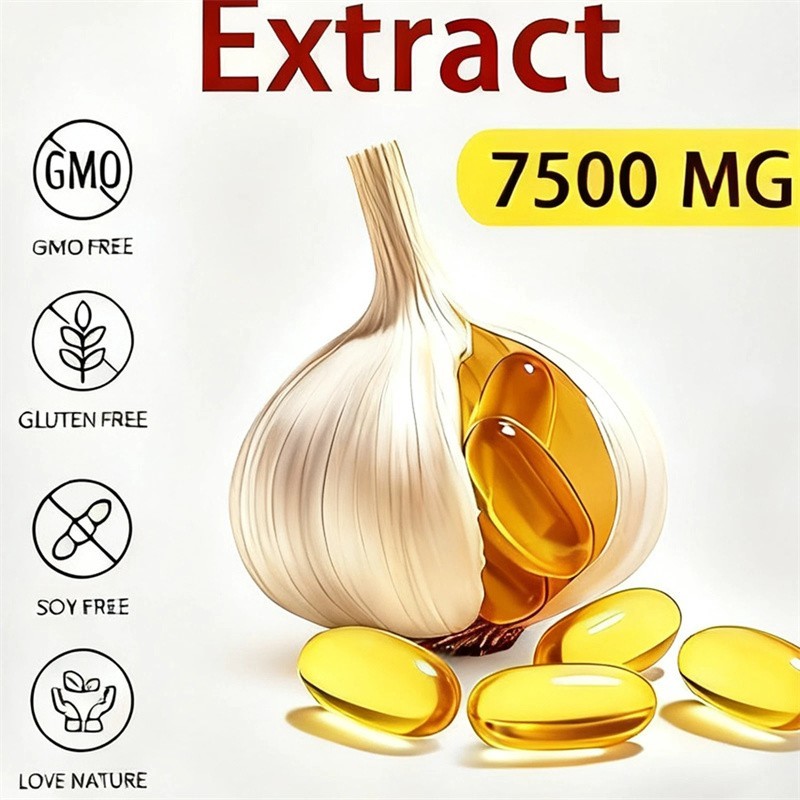 Elare Aged Garlic Extract, 300 Softgels, 7500mg Odorless | Heart & Immune US