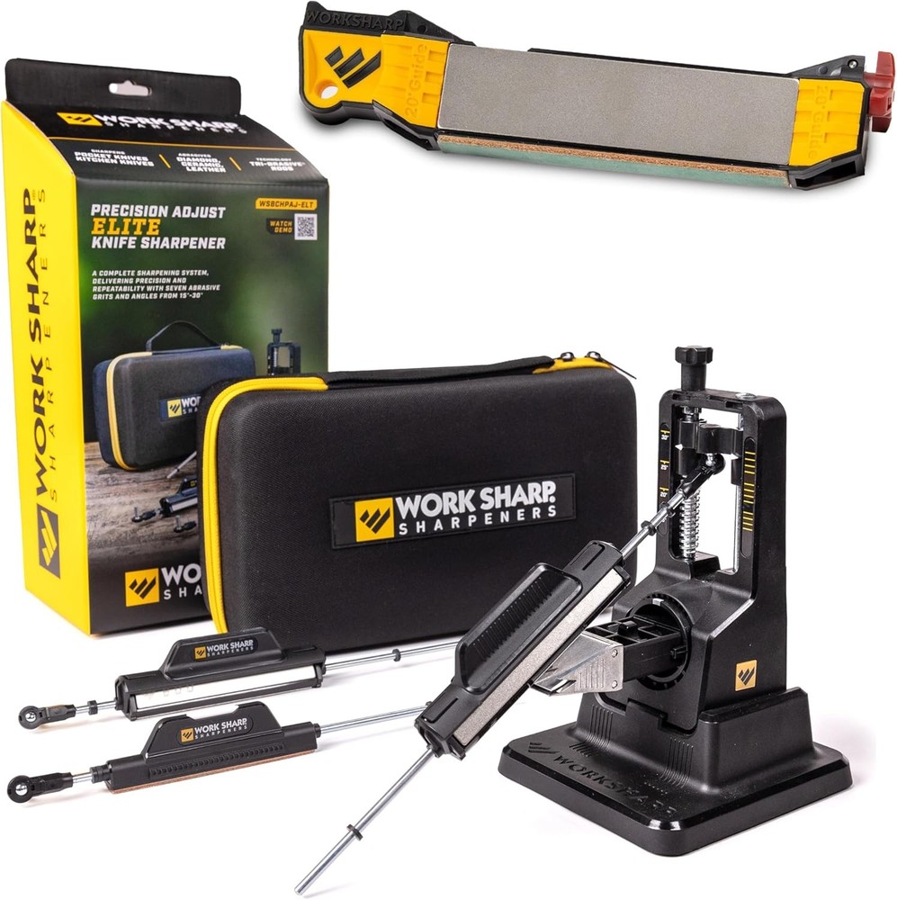 Work Sharp Precision Adjust Elite Set Knife Sharpener value combo bundle with th