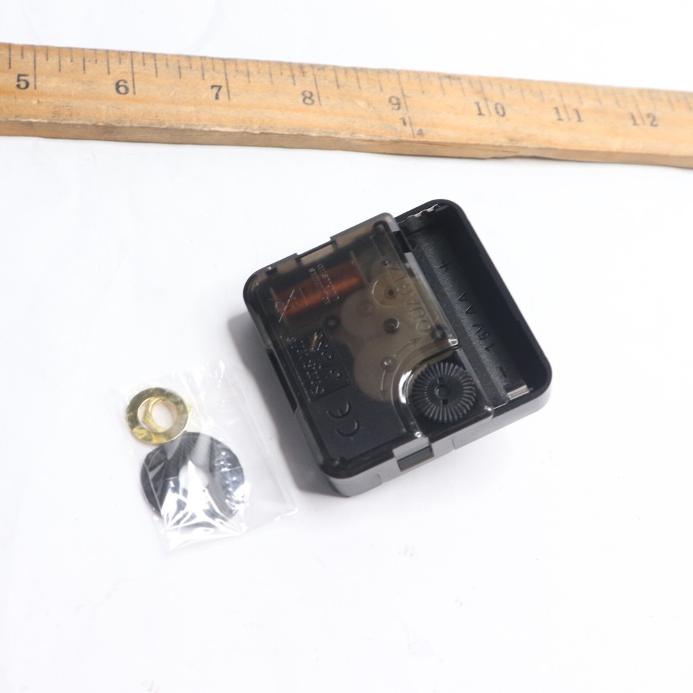 Quartz Clock Movement Black 1/2" Shaft for 2-3mm Clock Dial Thick