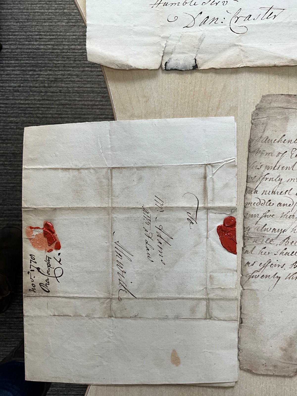 Antique GB Ephemera 1704 - 1880 mixed collection letters, deeds, invoices #SF45