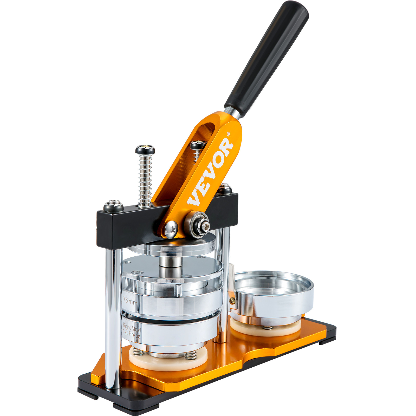 VEVOR Button Maker Machine Badge Pin Machine 3" 75 MM 100 Free Parts Press Kit