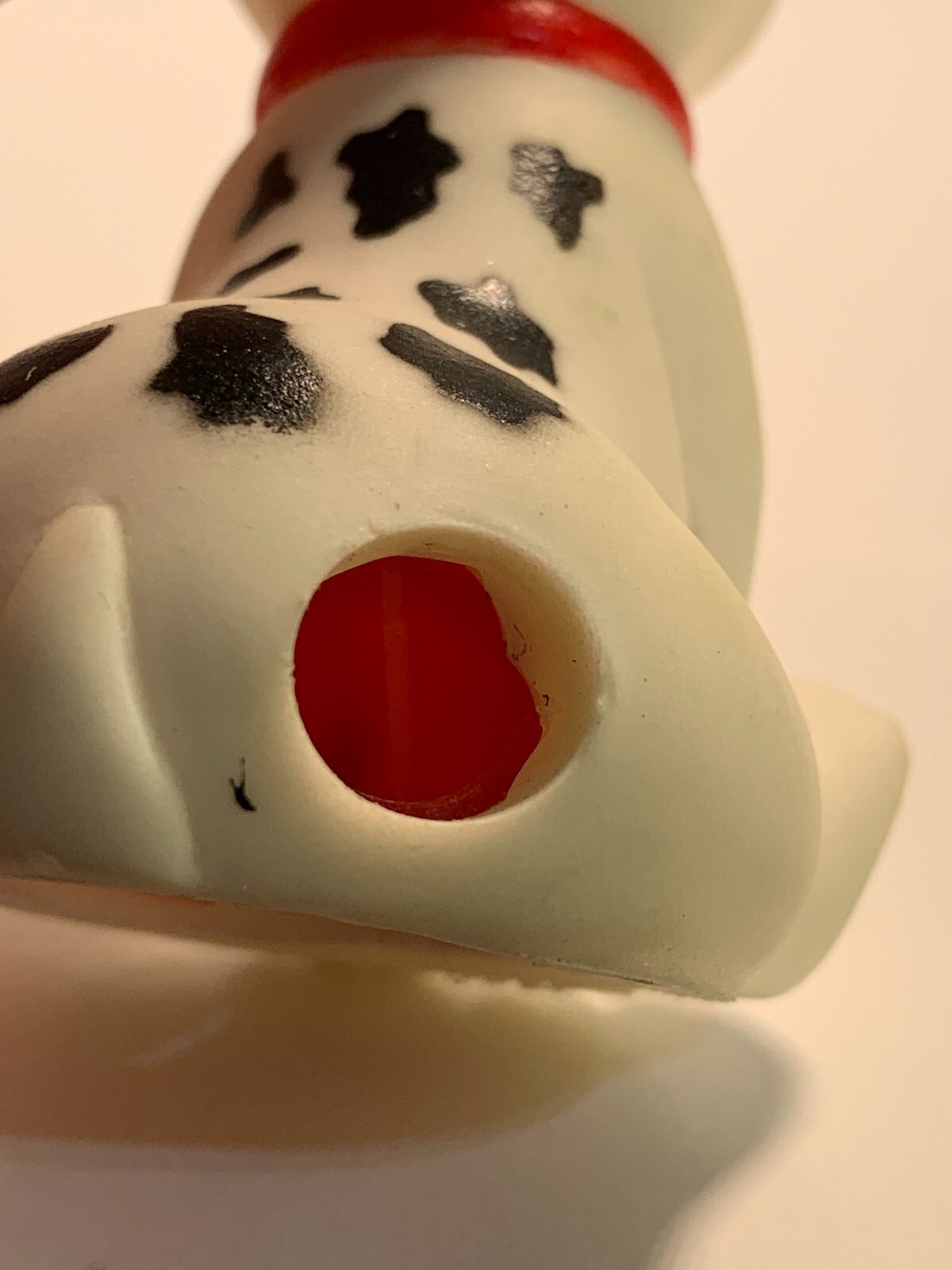 1980-90s Collectible Pencil Sharpener Pound Puppies White Dalmatian Dog B8
