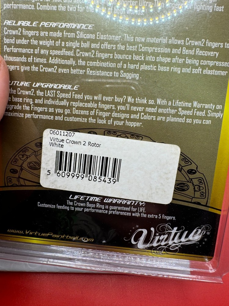 Virtue Crown Speed Feed Rotor NOS-White