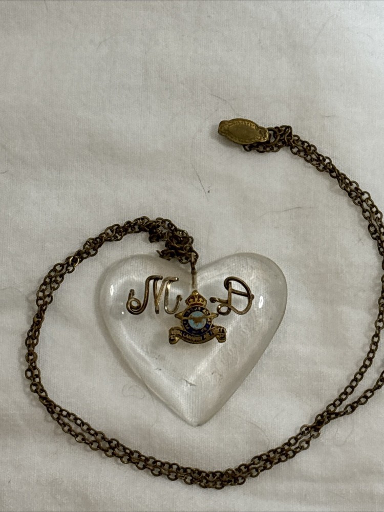 RCAF Sweetheart Lucite Necklace