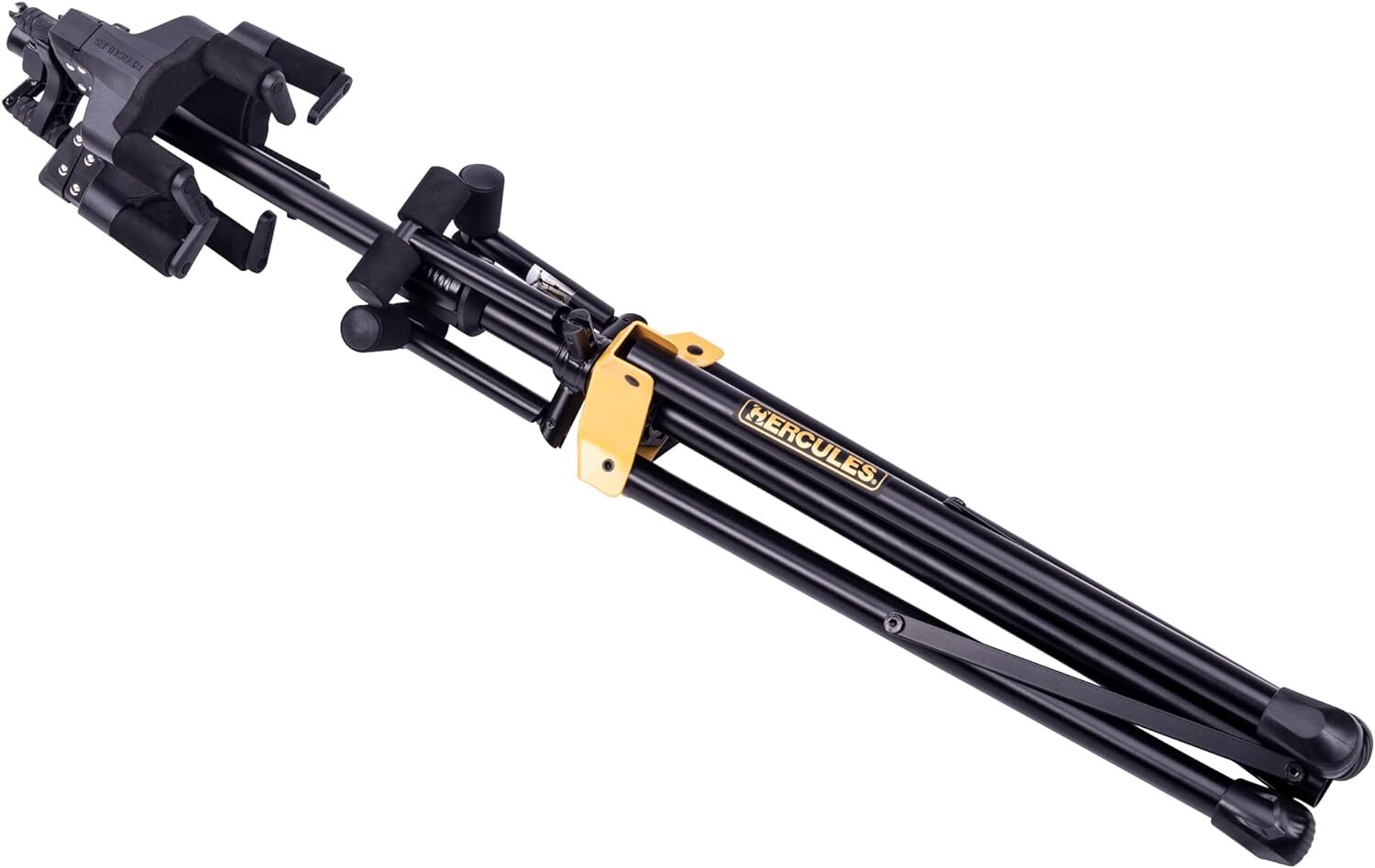 Hercules GS432BPLUS Auto Grip System Triple Guitar Stand, Foldable Backrest