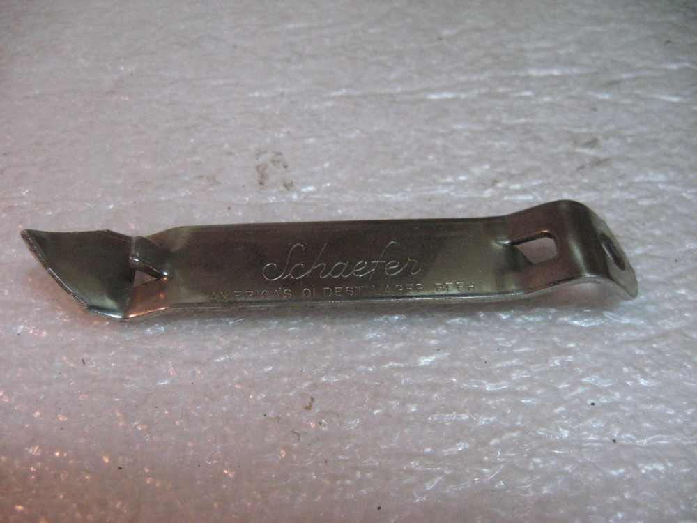 SCHAEFER BEER ADVERTISING CAN OPENER NOS