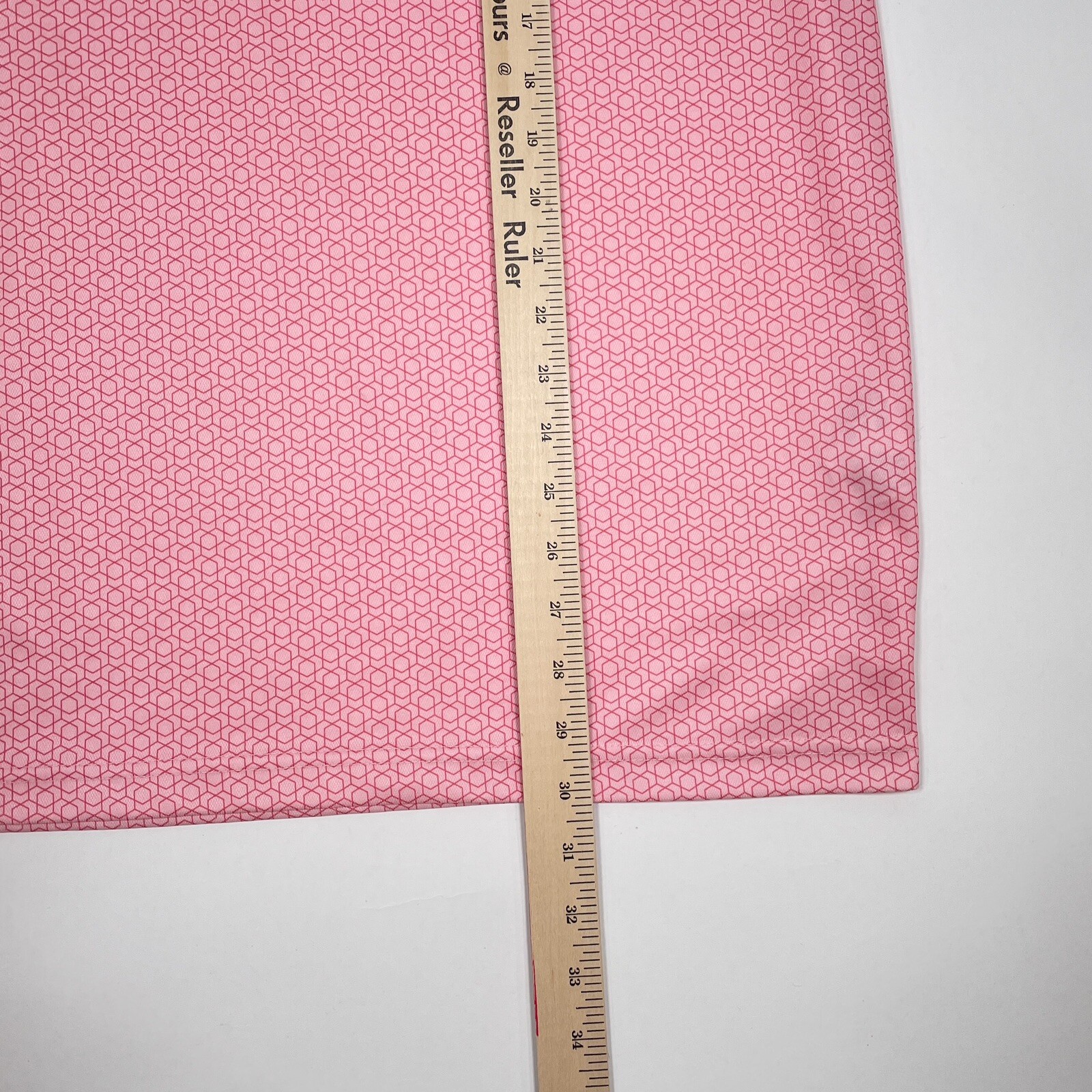 Etonic Men's XXL Golf Polo Shirt Pink Geometric Print Stretch