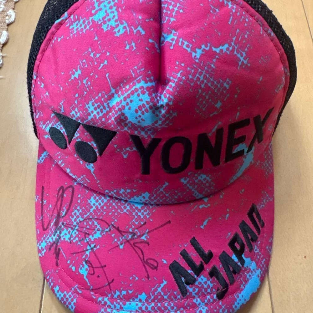 Yonex Sakaguchi Autographed Cap