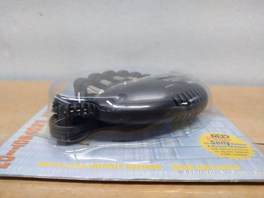 Trisonic DC-DC Regulated Car Power Adaptor w/ 7 Detachable Plugs & Volt Switch