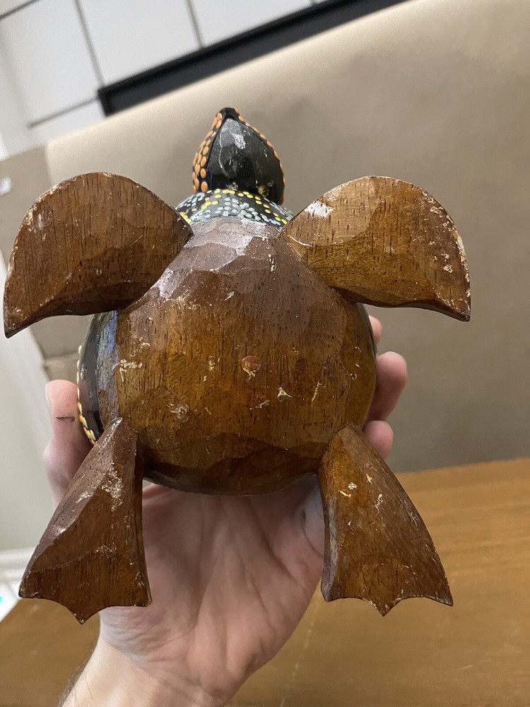 Handpainted Jamaican Coconut Turtle