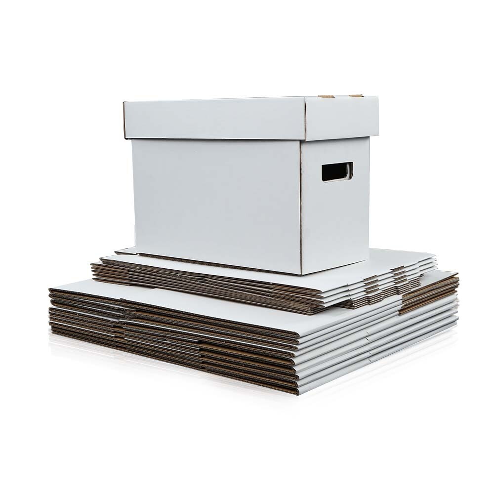 10Pcs Comic Books Storage Boxes Short Holds 150-175 Stackable Durable Archive US