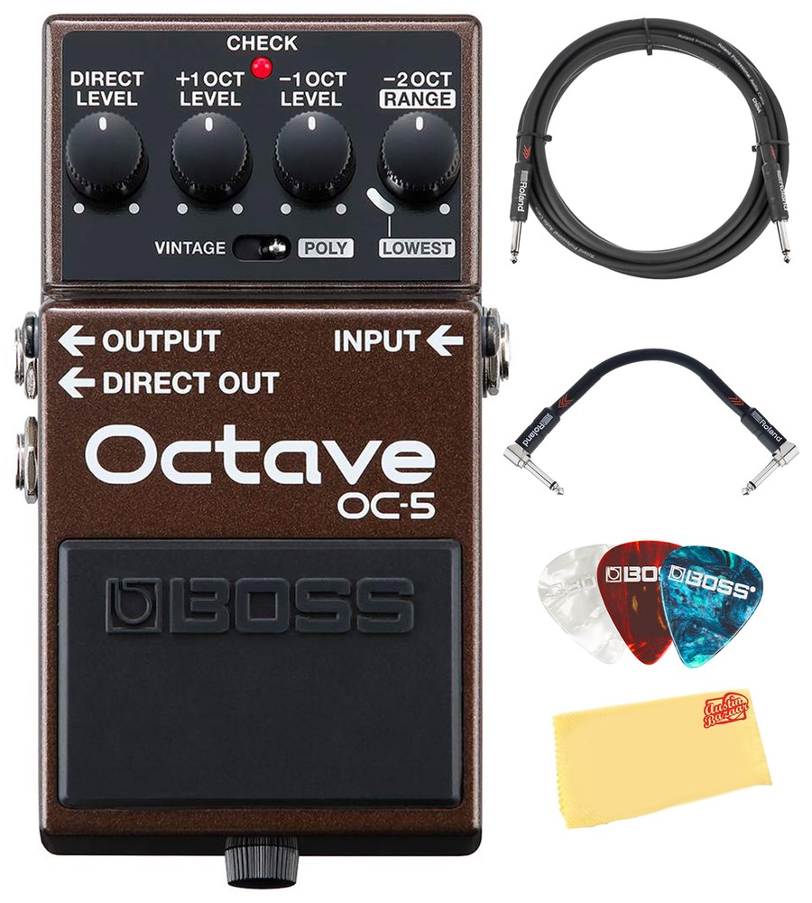 Boss OC-5 Octave w/ Instrument Cable