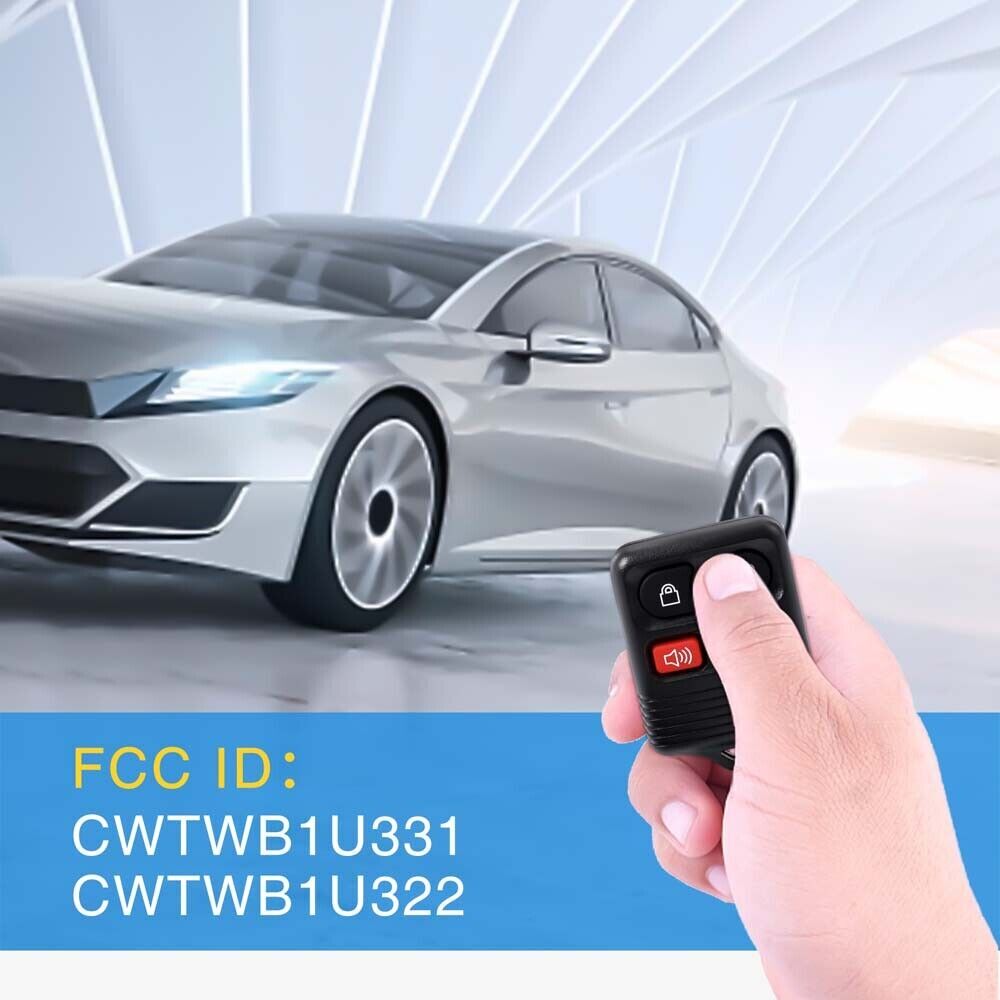 For Ford Replacement Alarm Remote Keyless Entry Control Key FOB Clicker 4 Button
