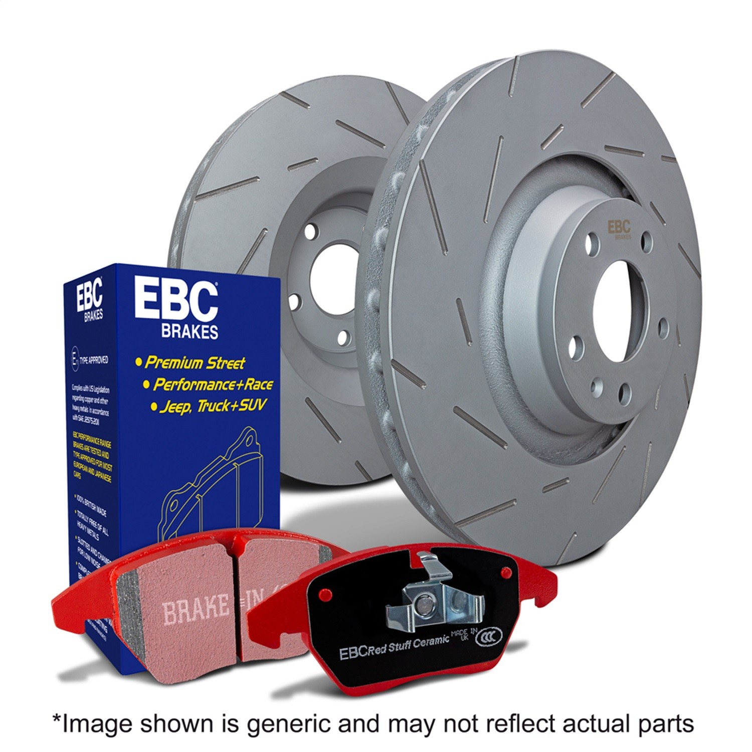 EBC for S4 Kits Redstuff Pads and USR Rotors S4KF1589
