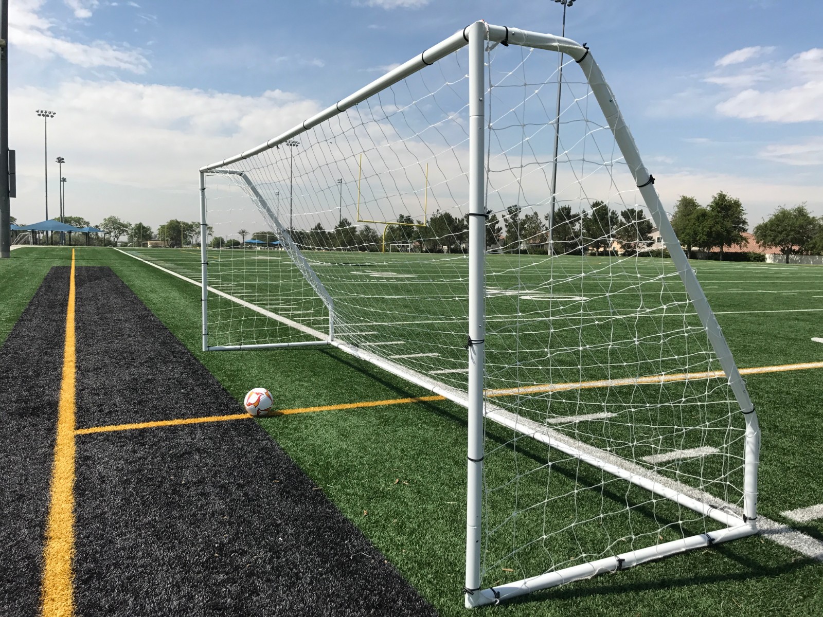 PASS Premier® 21X7 FT. Youth Modified Size, Heavy Duty Steel Soccer Goal(1Net)