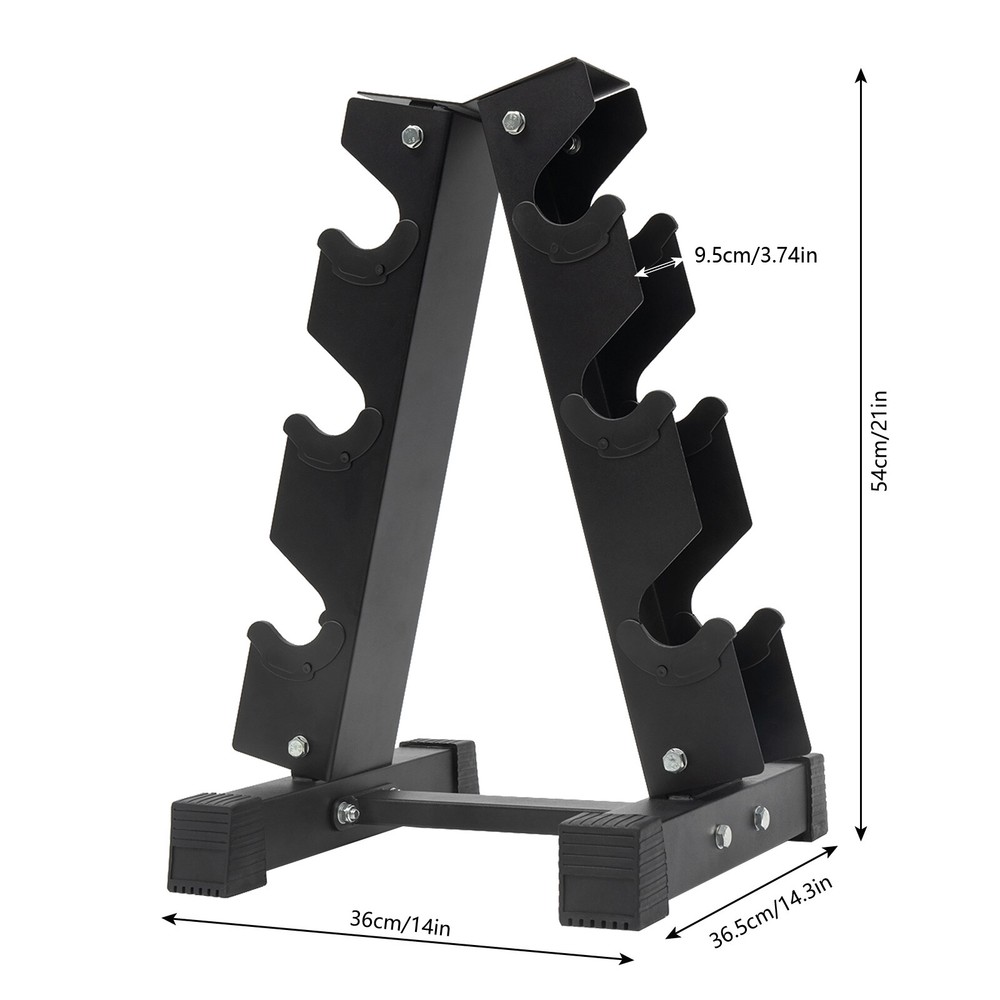 Durable Dumbbell Rack Storage Stand for Home Gym - Space Saving Design