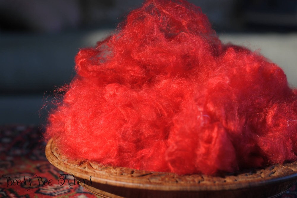 CARDINAL - Pulled Sari Silk Cloud, Recycled Sari Silk, Silk - 1 oz