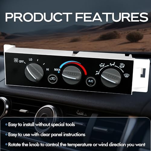 Front Climate Control Module A/C Heater Air Conditioning Panel Unit for Chevy