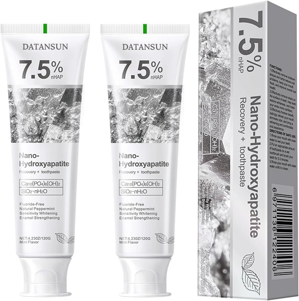 7.5% Nano Hydroxyapatite Toothpaste - 2 x 4.23 oz