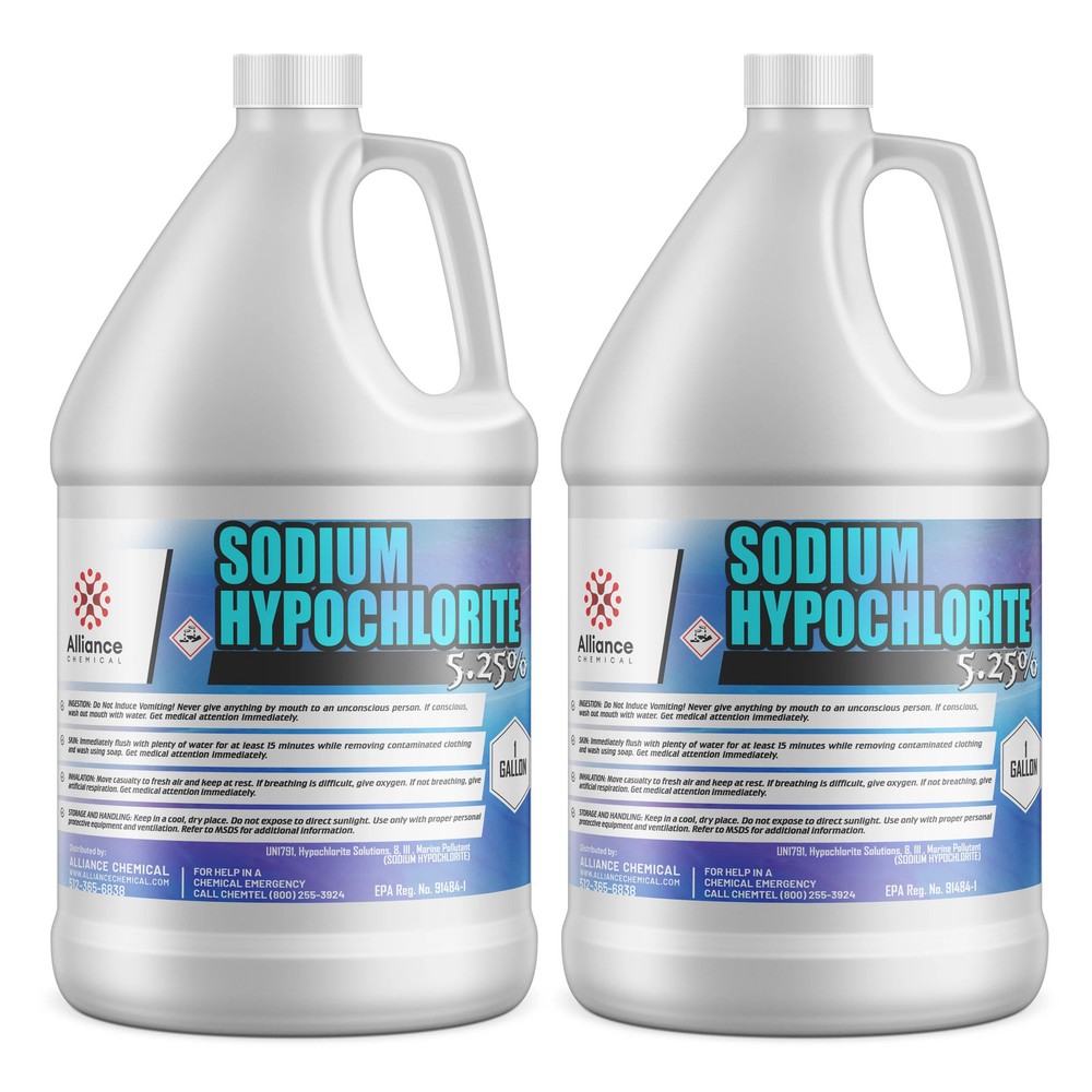 Sodium Hypochlorite 5.25% - 2 Gallons
