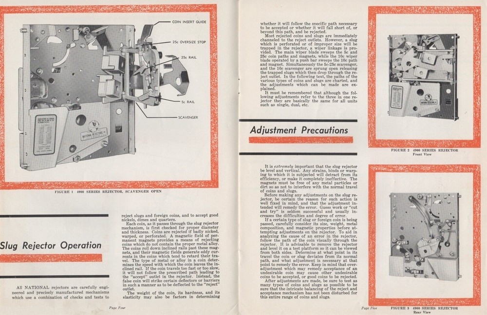 AMI E80 E120 Coin Mechanism Assembly 4906