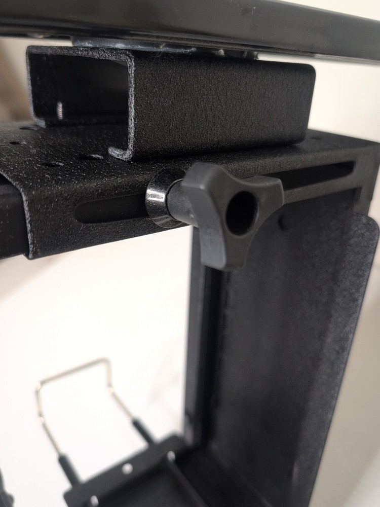 Workrite Vertical Sliding CPU Holder For Desk Adjustable Locking