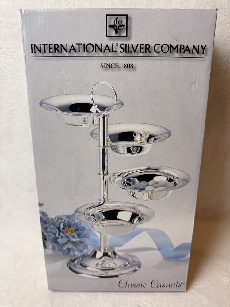 International Silver Company ~ Stair Step Server ~ NEW IN BOX,