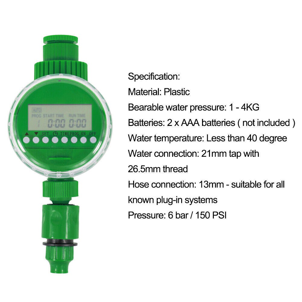 NEW Watering Timer Digital LCD Automatic Water Timer Timer for Garden