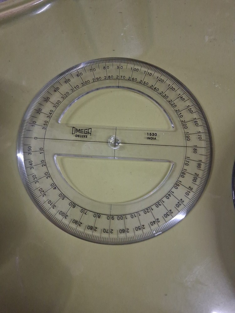 6 Inch 360 Degree Protractor Round Drawing Drafting Geometry. 1087