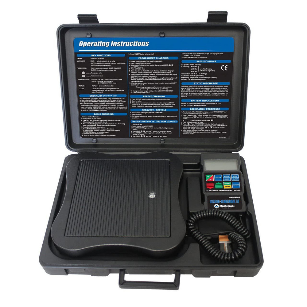 98210-A Electronic Refrigerant Scale, Black