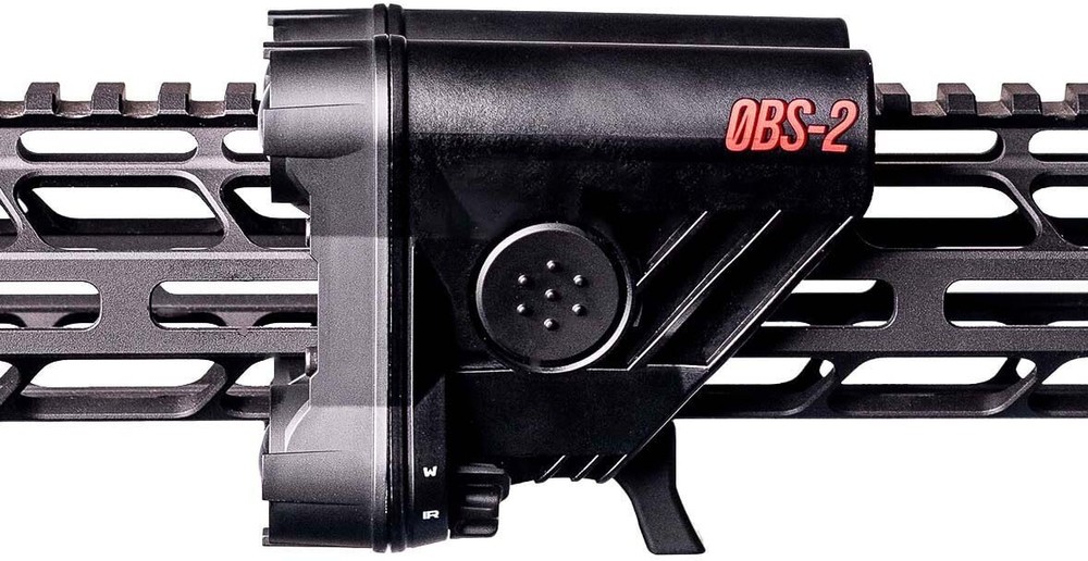 ZeroBlindSpot 0BS-2 IR + White Rechargeable LED Weapon Light, Black, Small, 0002
