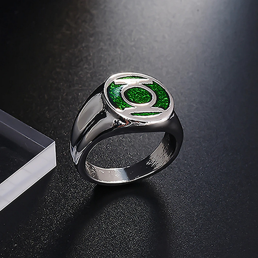 Green Lantern DC Comics Ring Band Superhero Jewelry Alan Scott