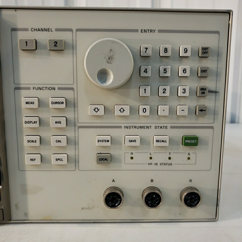 HP 8757E Scalar Network Analyzer 75dB Range 110GHz 2 Channel 40dB Directivity