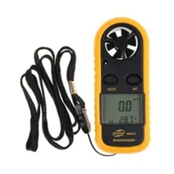 PORTABLE ANEMOMETER /THERMOMETER BACKPACKERING/MOUNTAINEERING WIND SPEED GUAGE!!