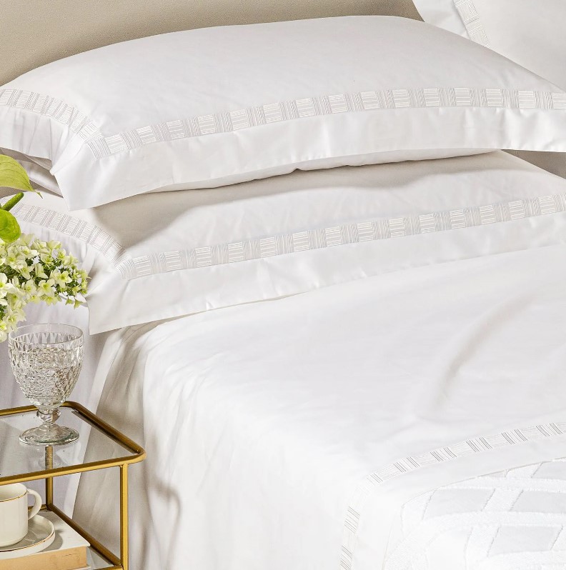 Caleffi Ladies Cotton Satin Double Sheets