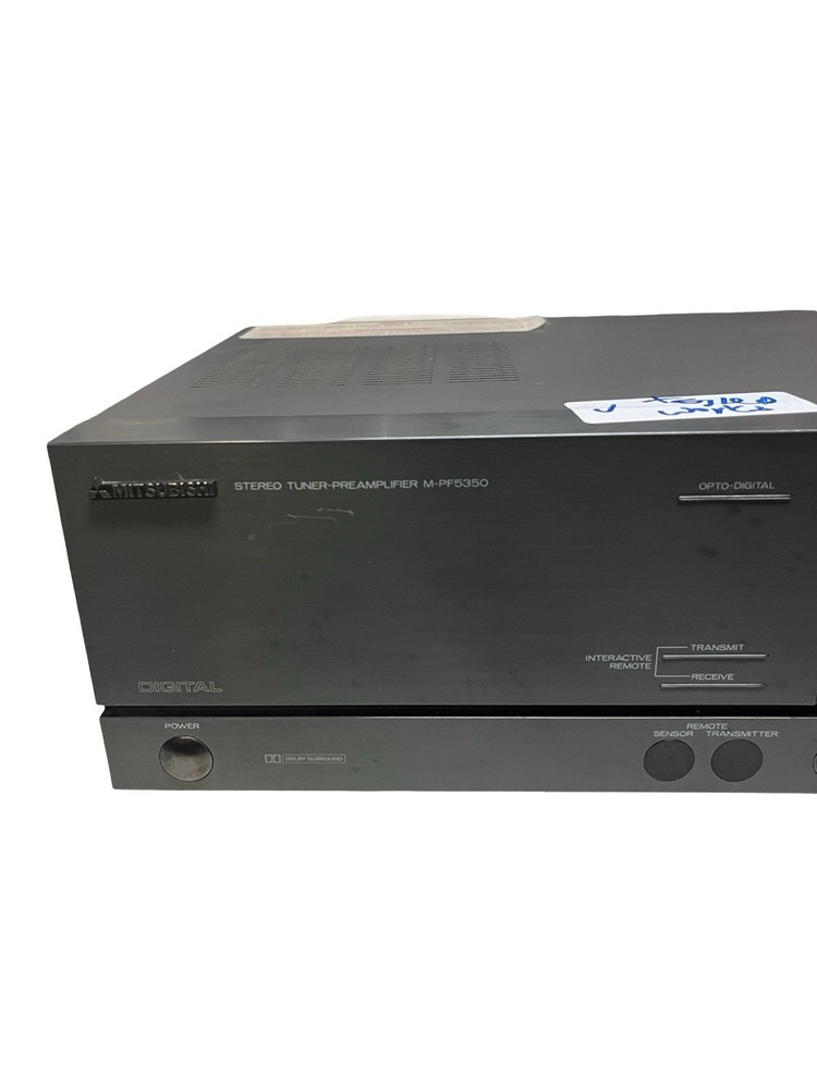 Mutsubishi M-PF5350 Preamplifier Tuner w/ Equalizer Analyzer Tested Working READ