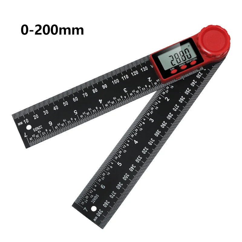 Digital Angle Finder Protractor (300mm/200mm) Measuring Ruler with LCD Display