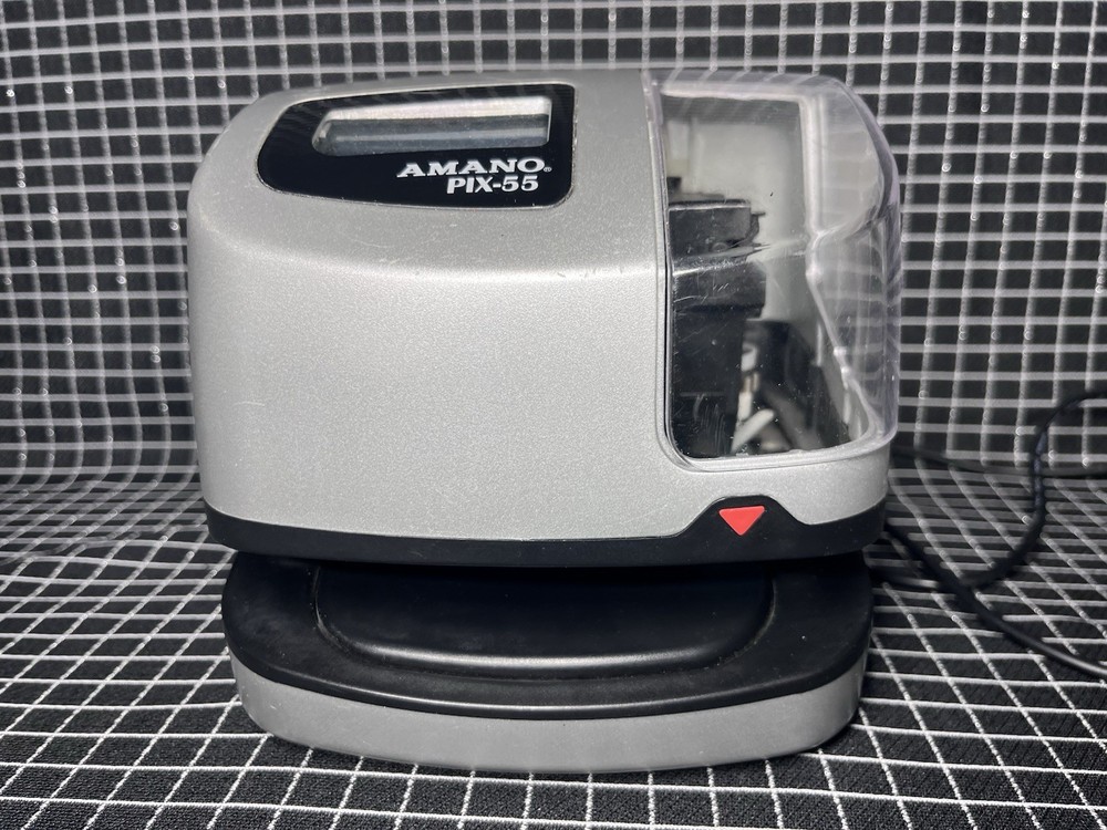 Amano Pix-55 Time Clock Electronic Digital Time Recorder *READ