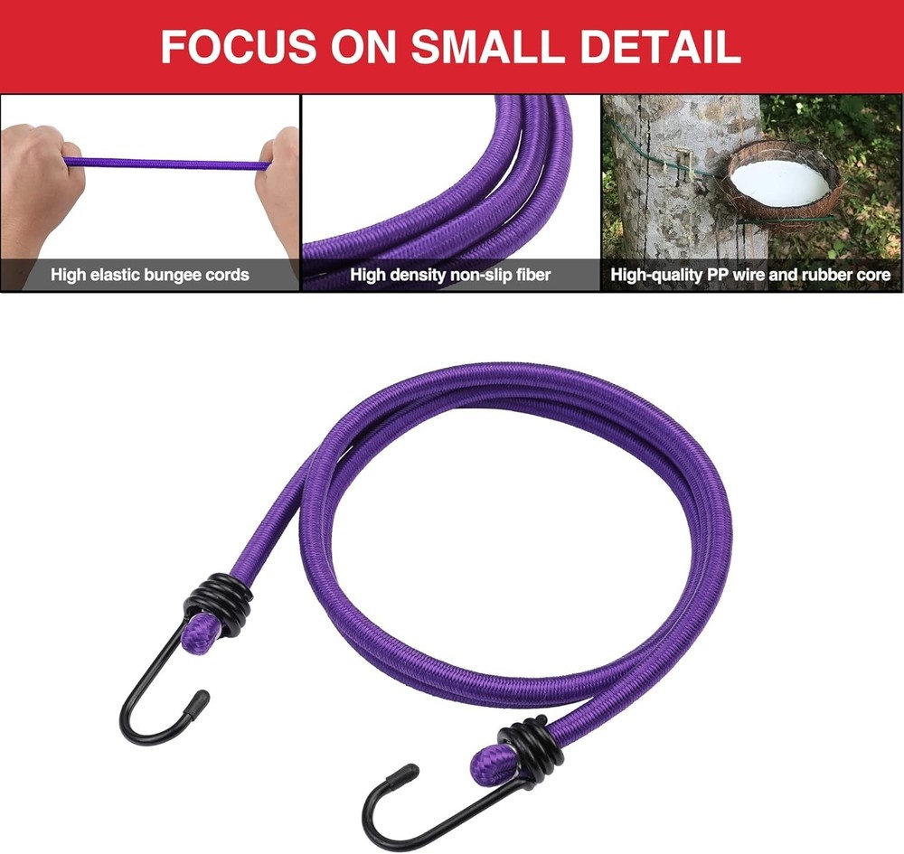 22-Piece Heavy-Duty Bungee Cord Set with Hooks - Multi-Size Ultimate Solution