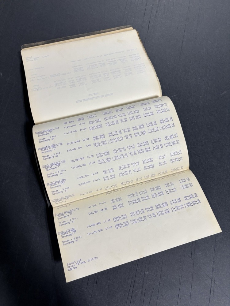 1920s 1940s Mining Papers Powder Box