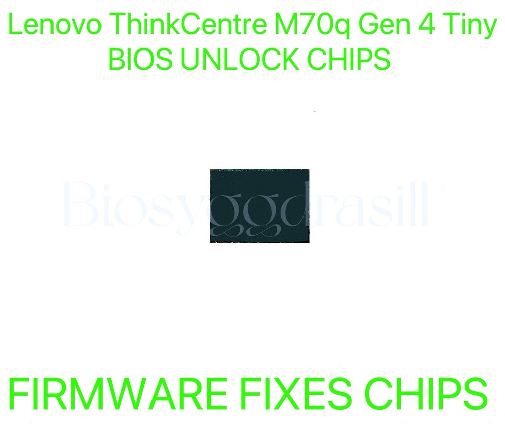 Lenovo ThinkCentre M70q Gen 4 Tiny, ADMIN NO PASSWORD FIRMWARE FIXES BIOS CHIP