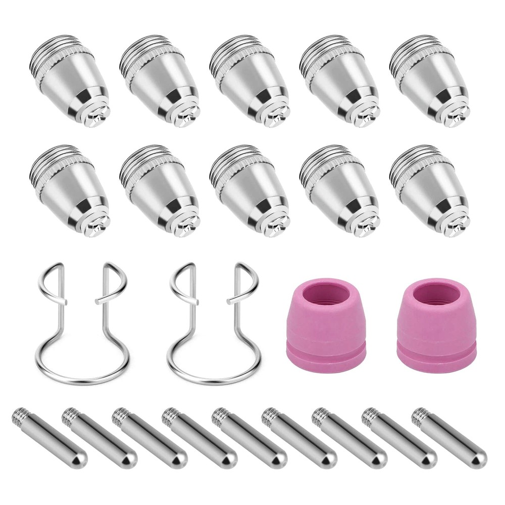 24pcs Plasma Cutter Torch Consumables Tip Applicable for DIY metal processing