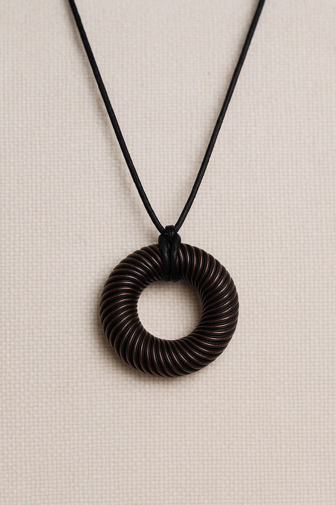 Rodin coil necklace (Black)