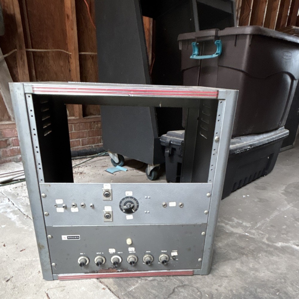 Bogen S100 Vintage Tube Amplifier Rackmount with Vacuum Tubes, Control Knobs