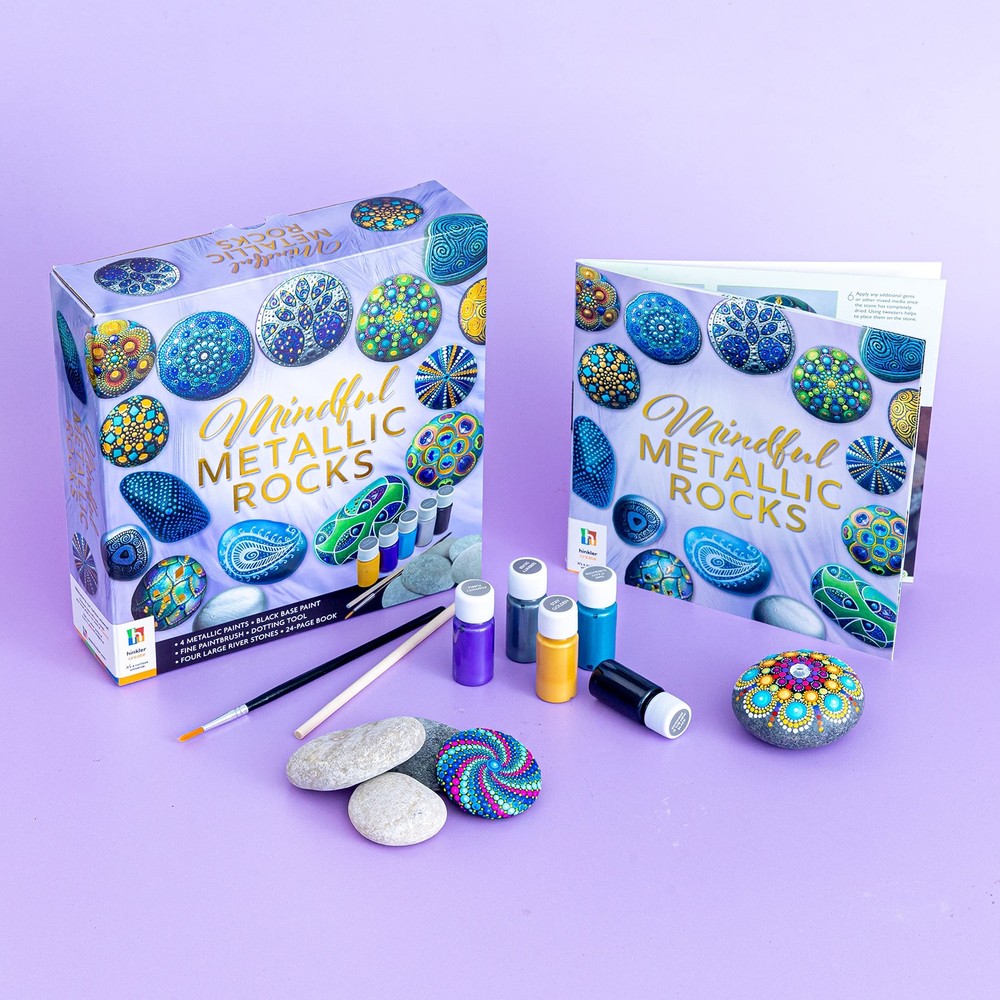 (3pack) Mindful Metallic Rocks